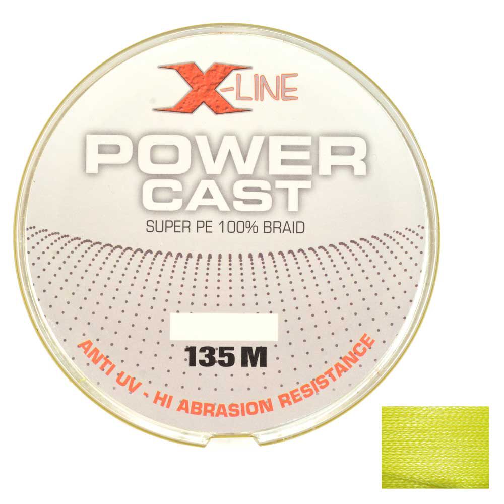 Tresse X-Line Power Cast keltainen 4 Brins 135m