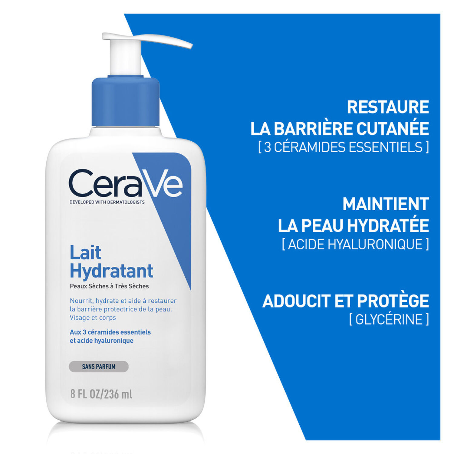 Cerave Lait Hydratant Peaux Sèches à Très Sèches