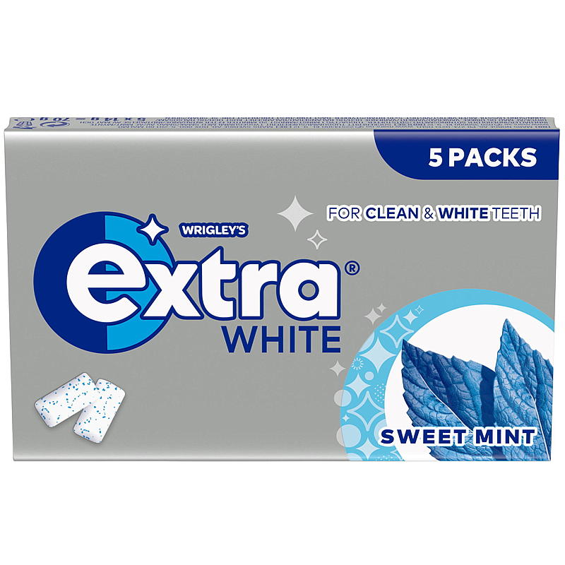 Extra Extra 5-pk 70 g, Sweet mint