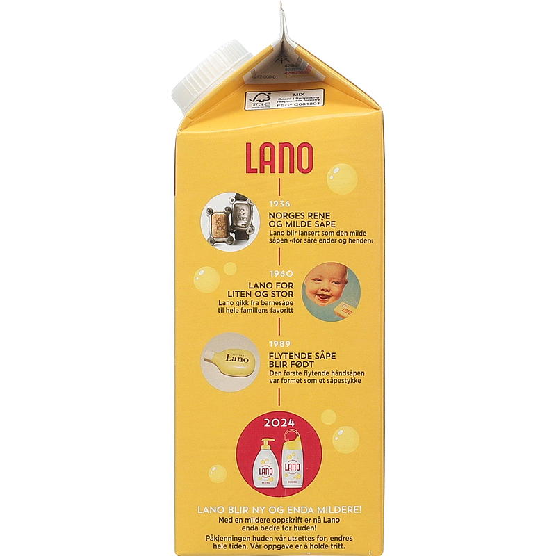 Lano Håndsåpe 750 ml refill Lano
