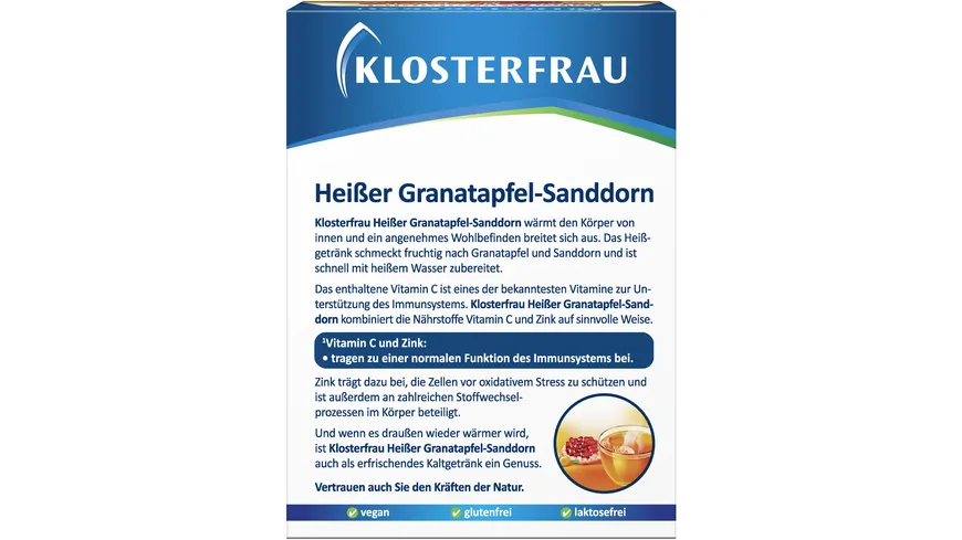 KLOSTERFRAU Heisser Granatapfel Sanddorn 150 g