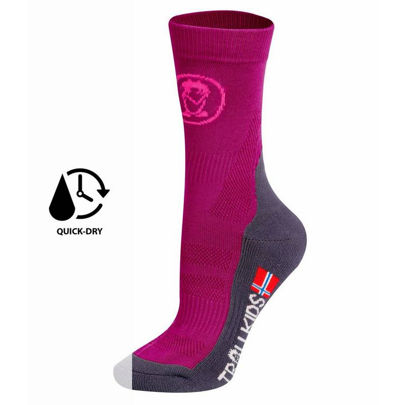 Trollkids Trekking Mid Cut Wandersocken Kinder