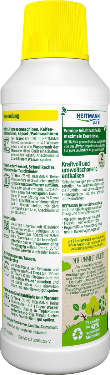 Zitronensäure rein flüssig, 500 ml