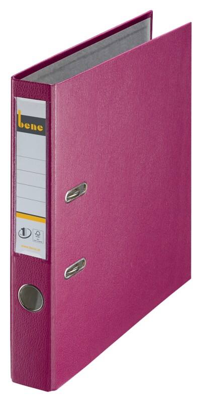 Bene No.1 Power Ordner DIN A4 52 mm Brombeere 2 Ringe 291600 PP (Polypropylen) Hochformat