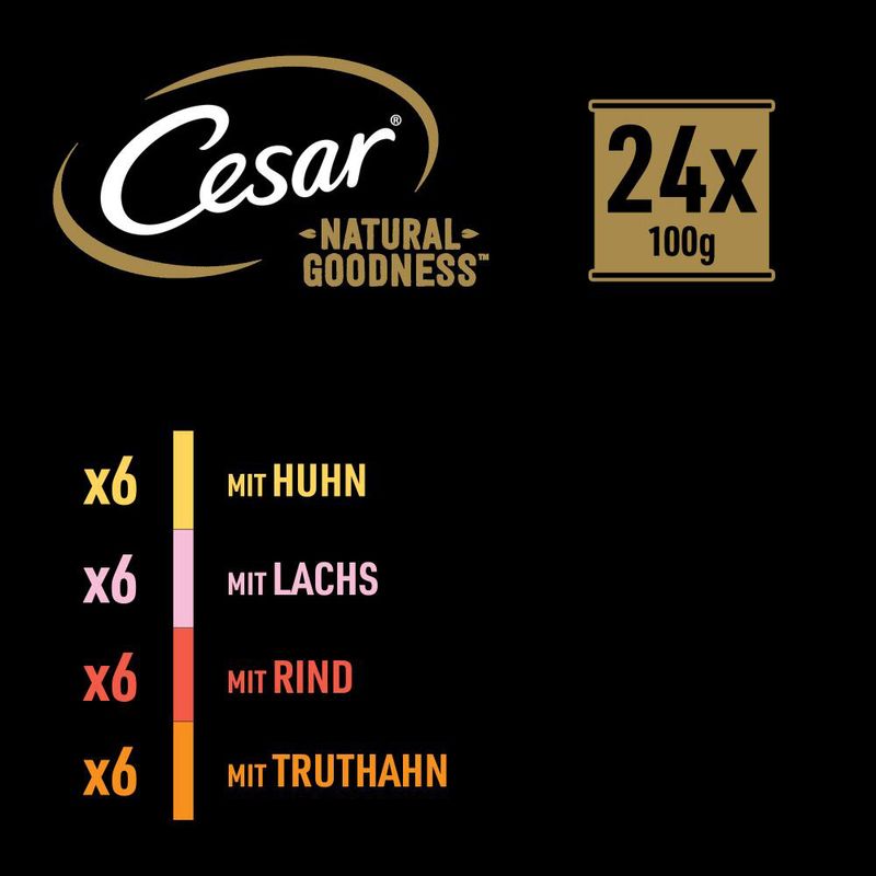 Sparpaket Cesar Natural Goodness Getreidefrei mit Superfoods 48 x 100 g