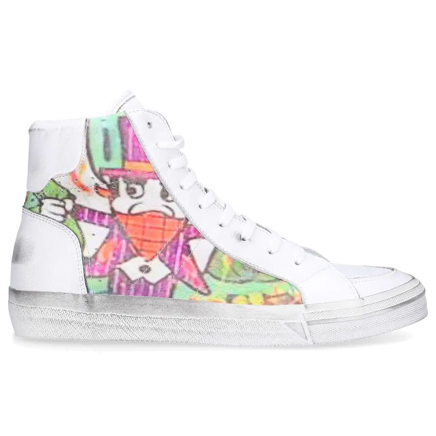305 SOBE - Sneaker high ALEC Kalbsleder - weiß