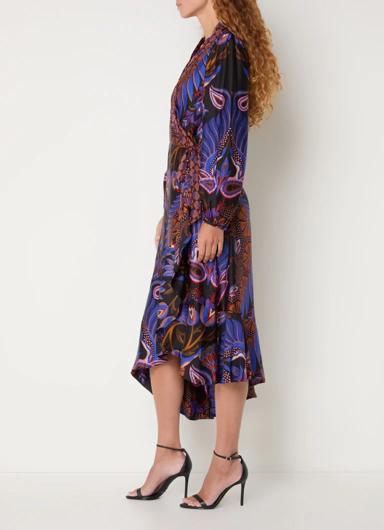 Rochie midi cu imprimeu de inimă Farm Rio