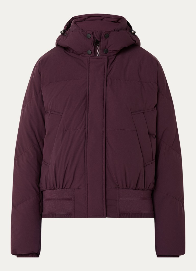 Chaqueta bomber acolchada de la Fuerza Aérea con capucha desmontable