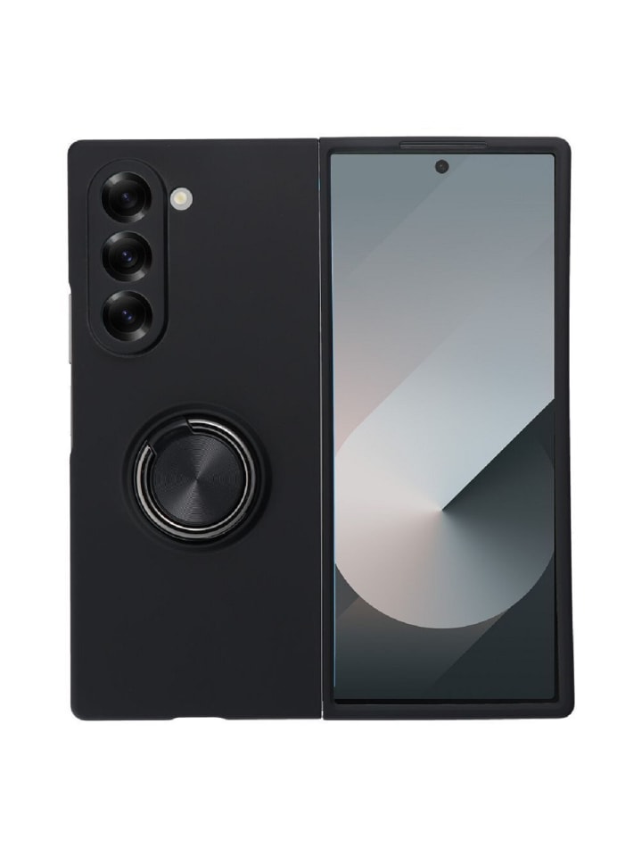COFI 1453 Silikon Ring Handyhülle Schutzhülle für Smartphone Bumper in Schwarz günstig kaufen S