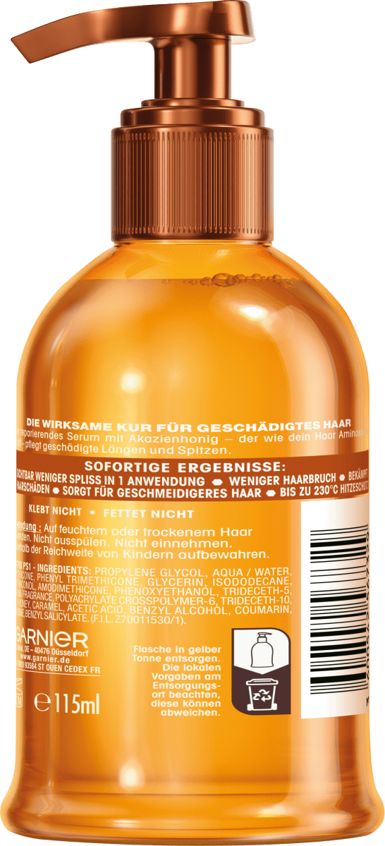 Haarserum Honig reparierend, 115 ml