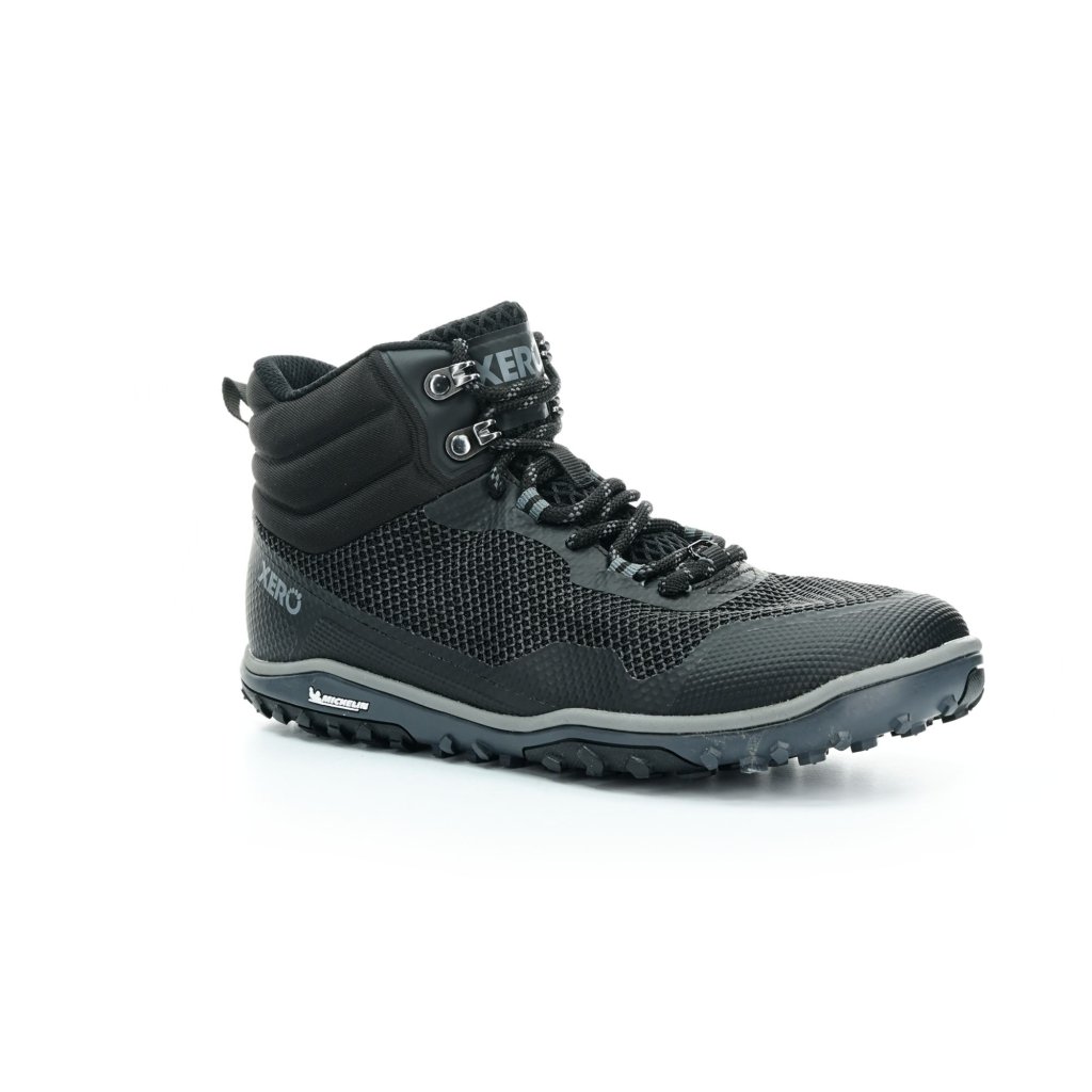 Xero Shoes Scrambler Mid Black M Barfuß-Wanderschuhe