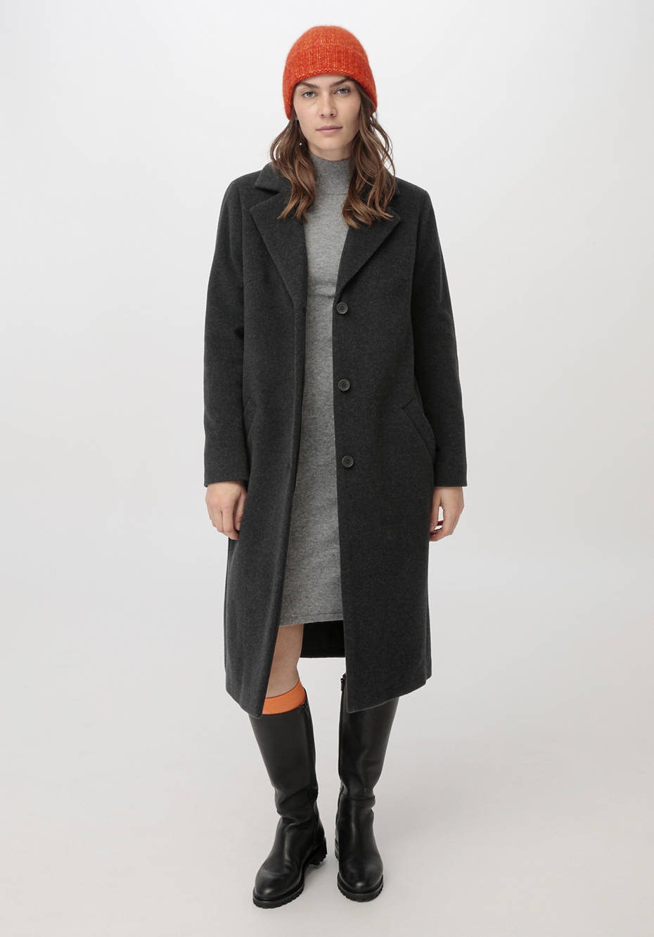 Mantel aus reiner Bio-Merinowolle