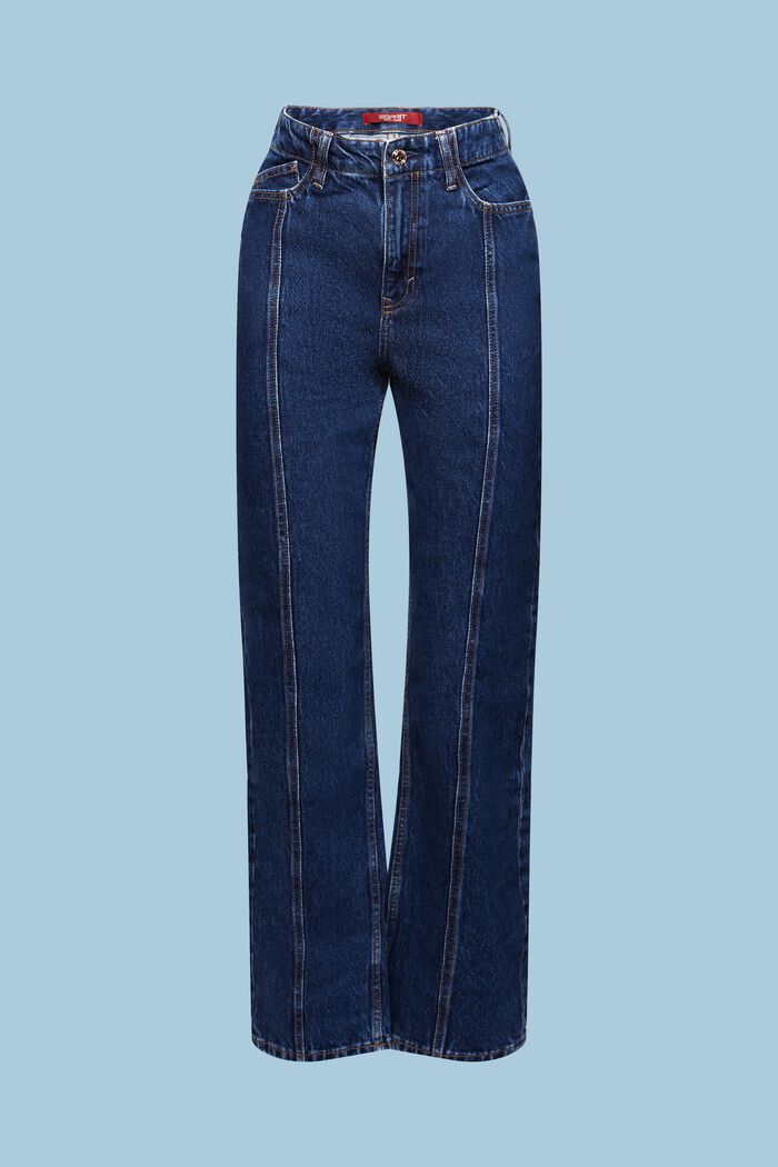 Jeans mit gerader Passform und hohem Bund