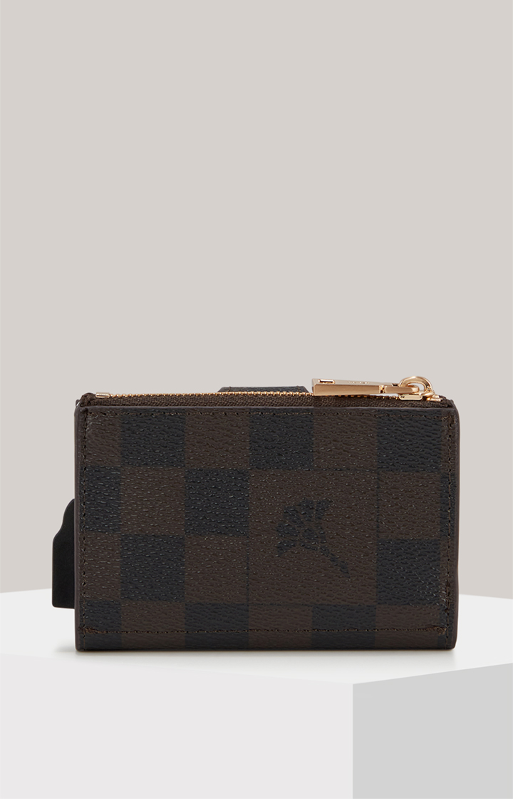 Karten-Etui Cortina Piazza C-Four in Dunkelbraun