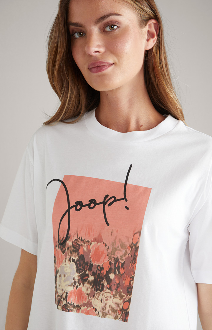 Baumwoll-T-Shirt in Weiß