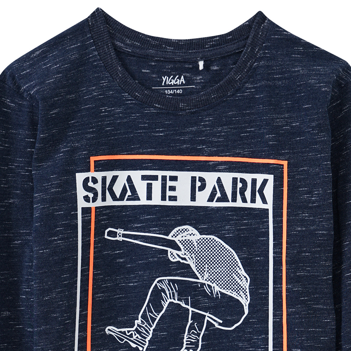 Jungen Langarmshirt mit Skater-Print