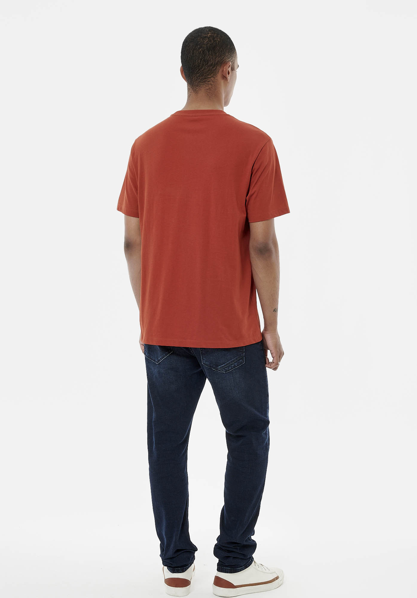 BRYZO  T-shirt orange homme 100% coton
