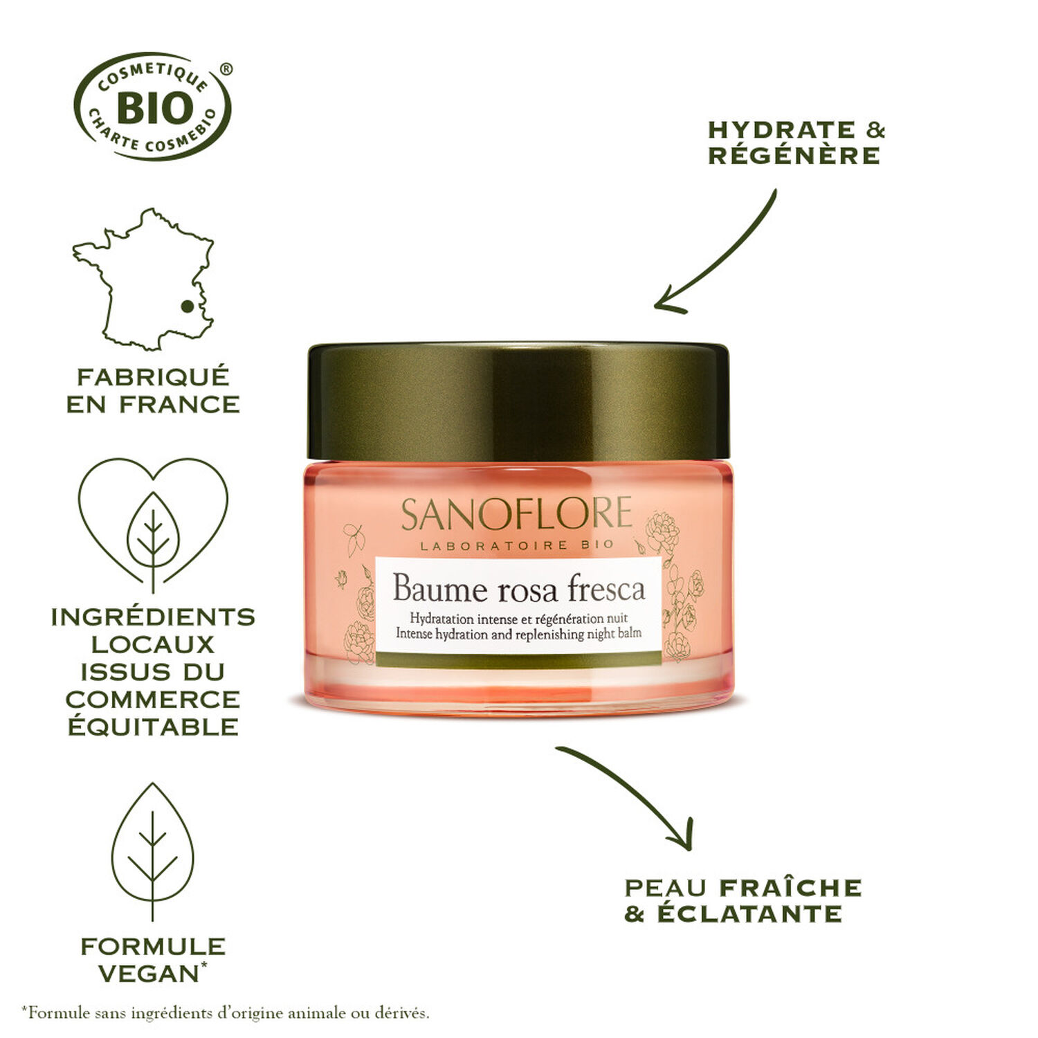Sanoflore Baume de Rosée Crème Nuit Régénérante 50 ml
