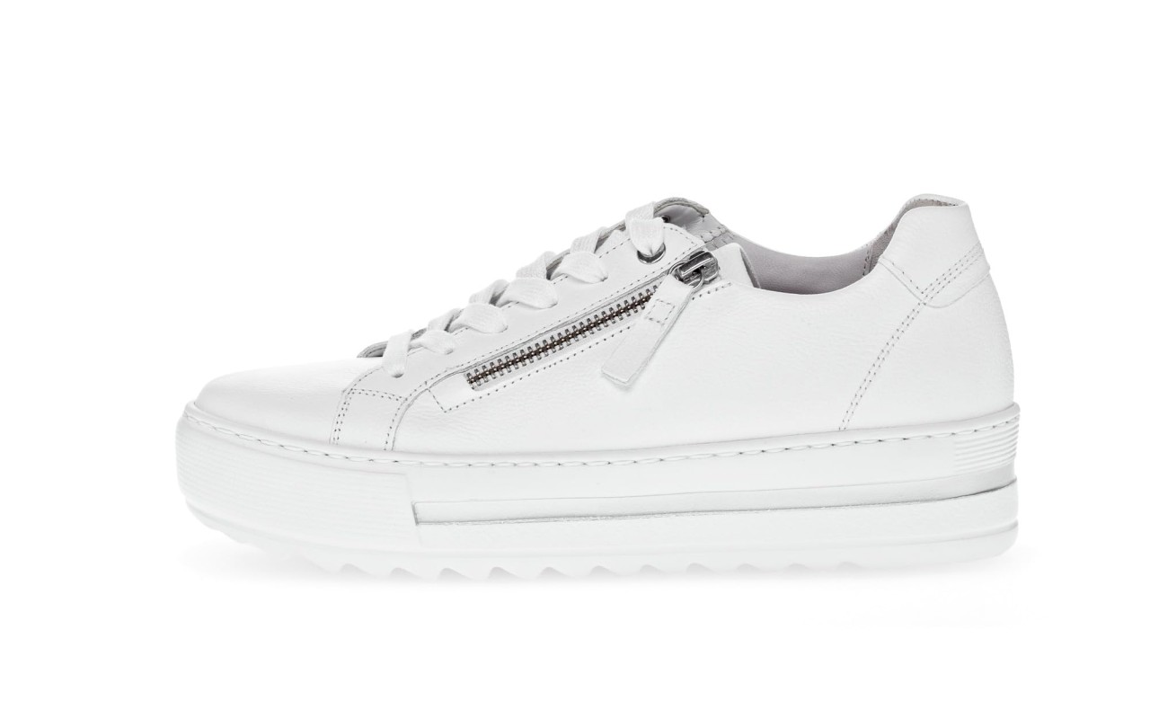 GABOR Freizeit Schnürer weiss Gabor Comfort Sneaker low 46.498.50 weiß