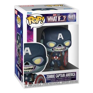 Marvel What If...? POP! TV Vinyl Figur Zombie Captain America 9 cm *Mängelexemplar*