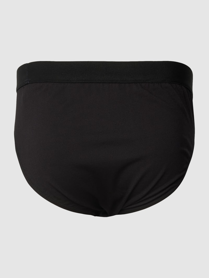 Pants mit elastischem Bund in schwarz
