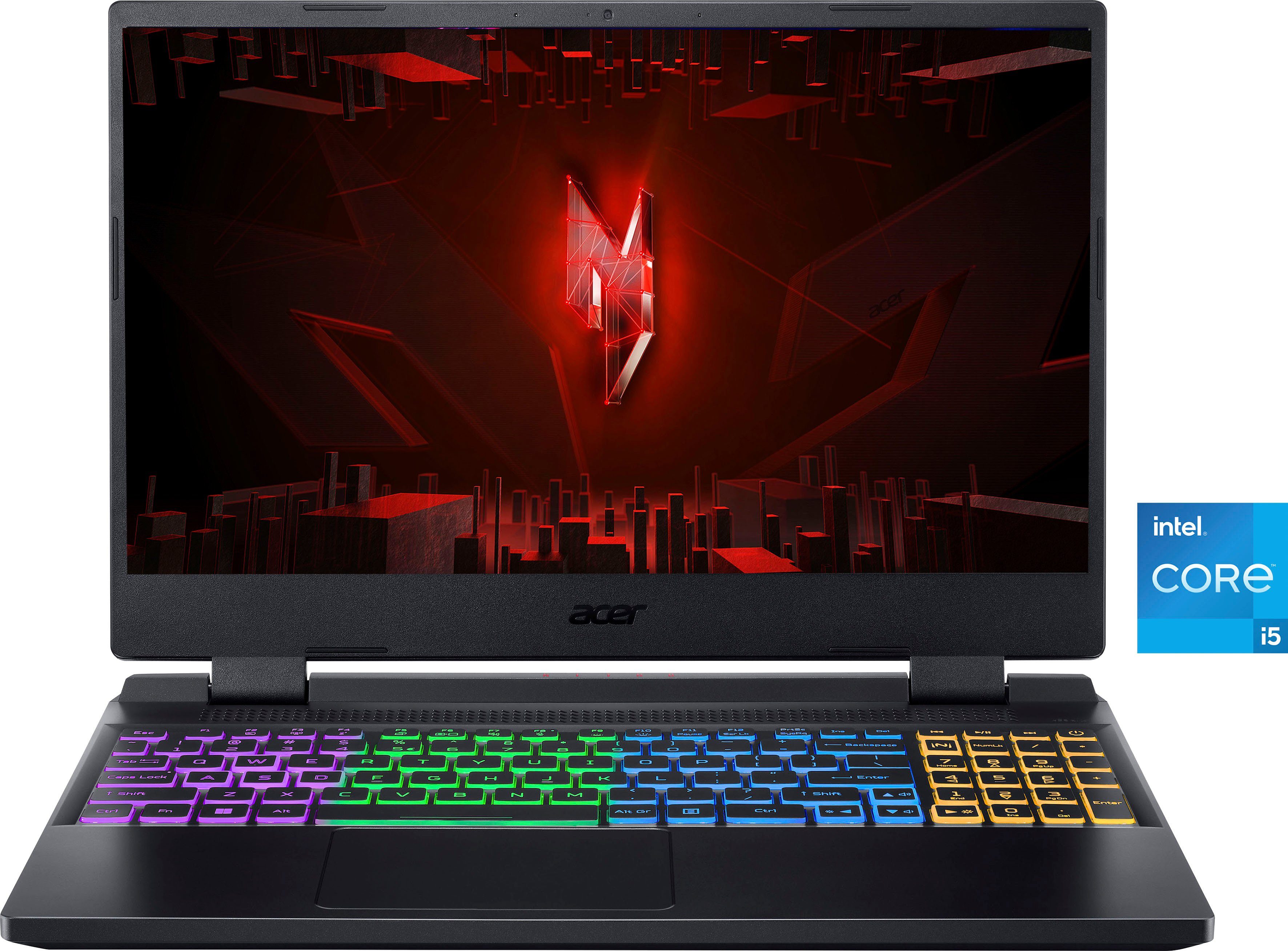 Acer Nitro 5 AN515-58-59XZ Gaming-Notebook (39,62 cm/15,6 Zoll, Intel Core i5 12450H, GeForce RTX 4050, 512 GB SSD, Thunderbolt™ 4)