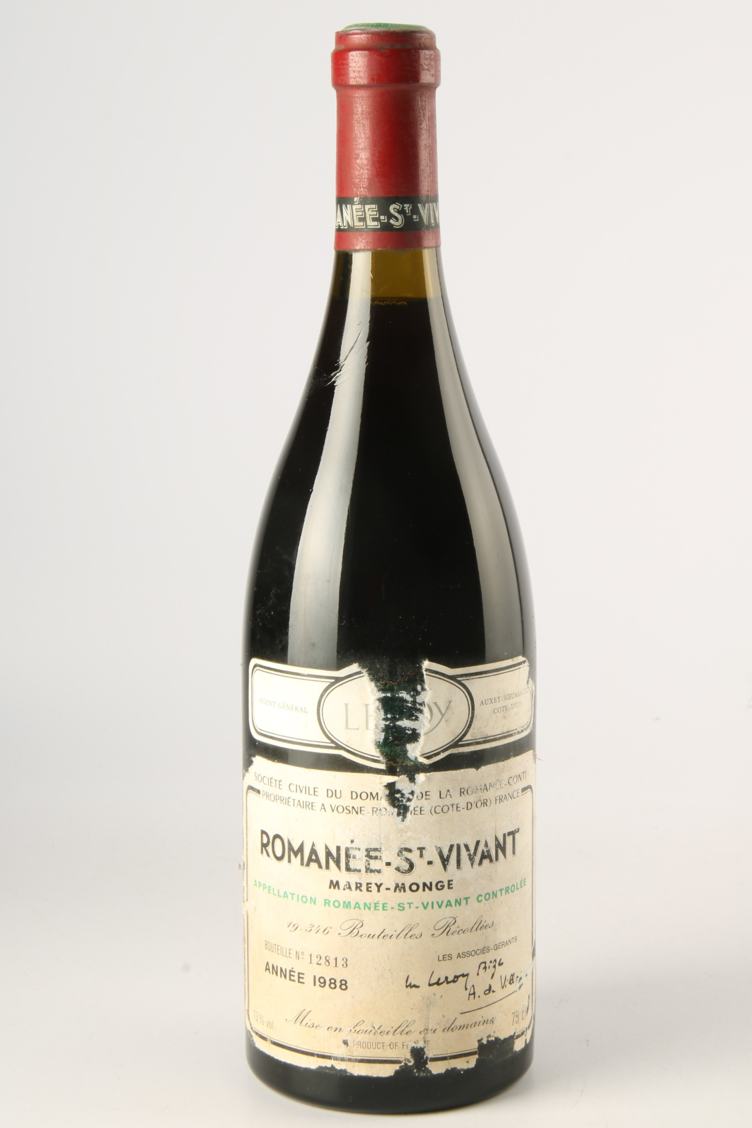 Vin 1988 DOMAINE DE LA ROMANEE CONTI 1988, Romanée Saint Vivant. Vin ancien - SoDivin