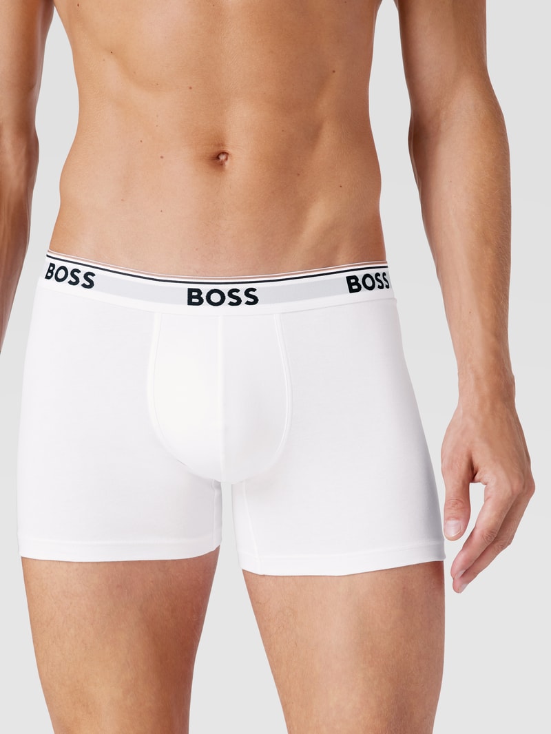 Trunks mit Logo-Bund im 3er-Pack Modell 'Power' in weiß