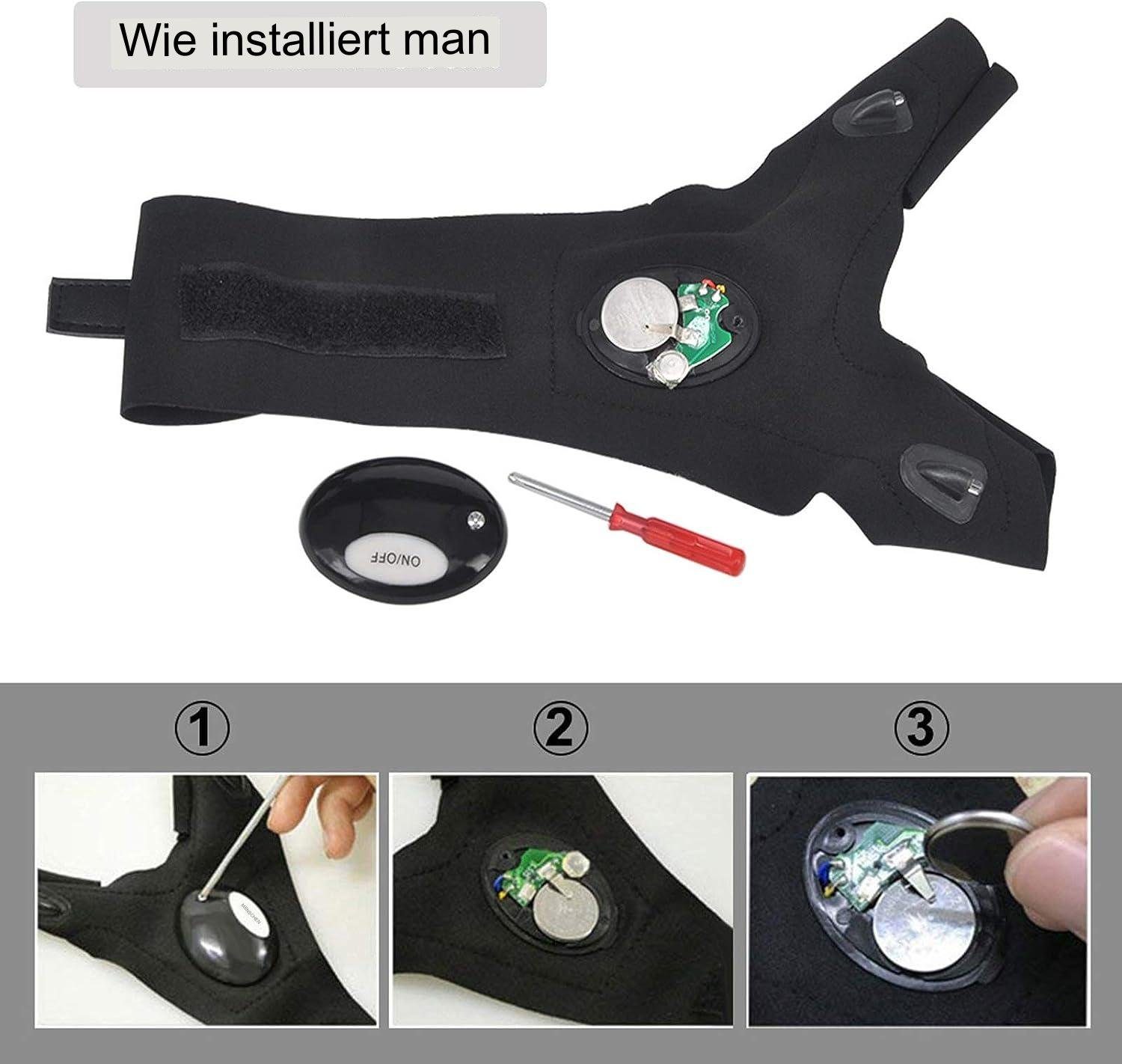 Einemgeld Angelhandschuhe 2PCS Geschenke für Männer, Handschuhe mit Licht Angelzubehör Gadgets