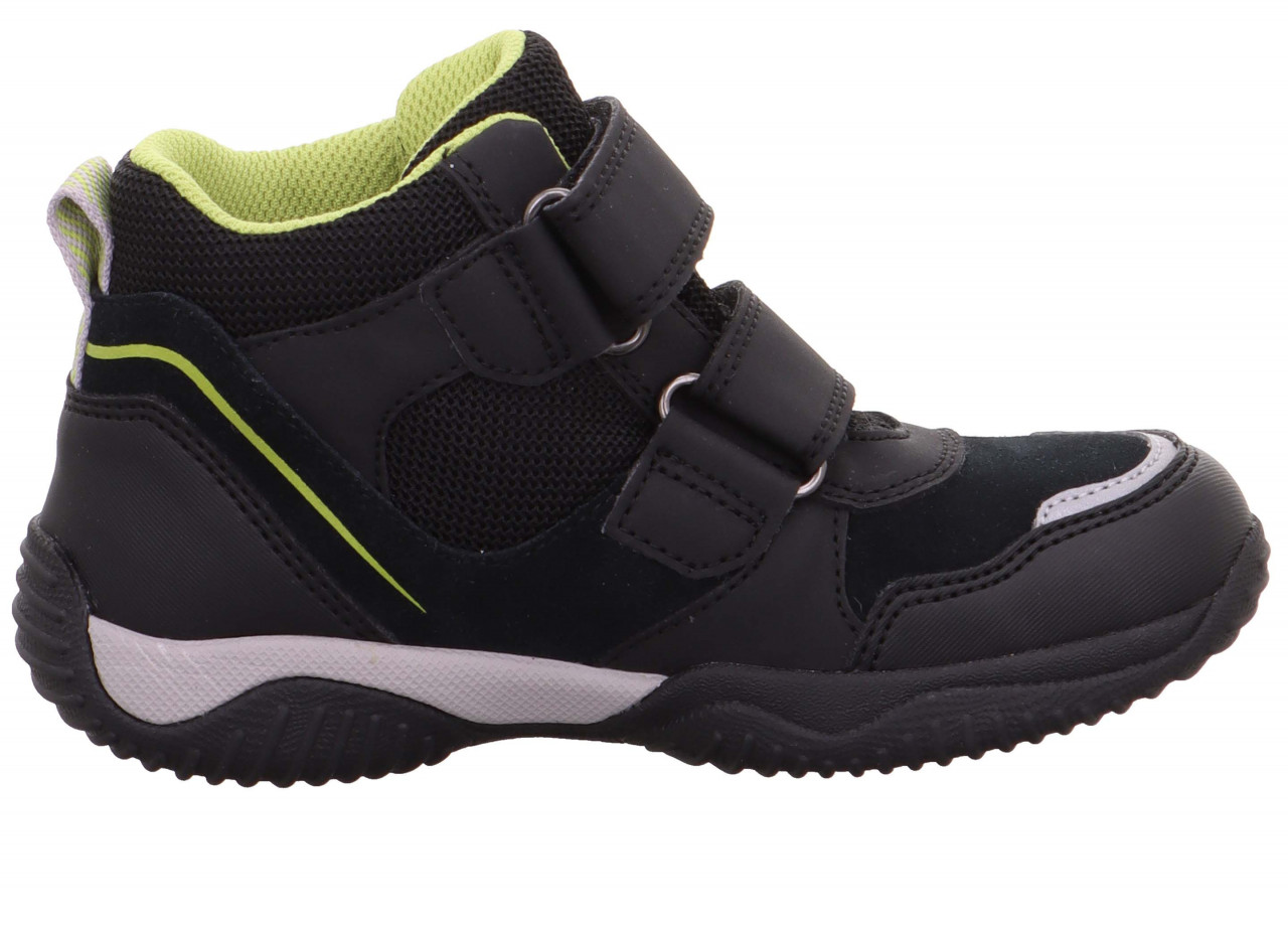 STORM - Schwarz/Hellgrün Sneaker high mit Klettverschluss