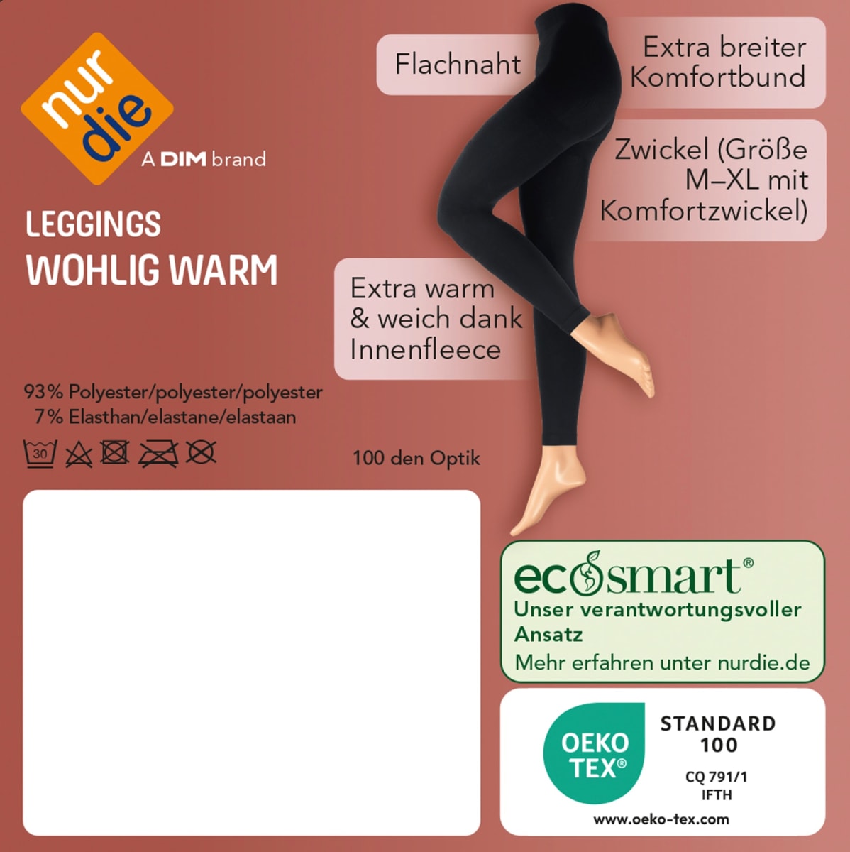 Leggings Wohlig Warm schwarz Gr. 38/40, 100 DEN, 1 St