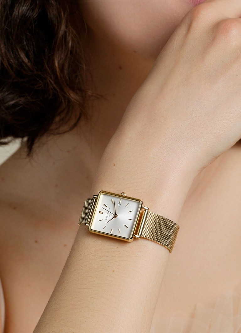 Ρολόι Rosefield Boxy Mesh QWSG-Q03