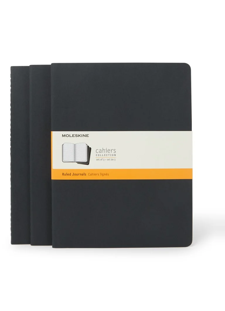 Moleskine  Cahiers XL gelinieerd notitieboek set van 3