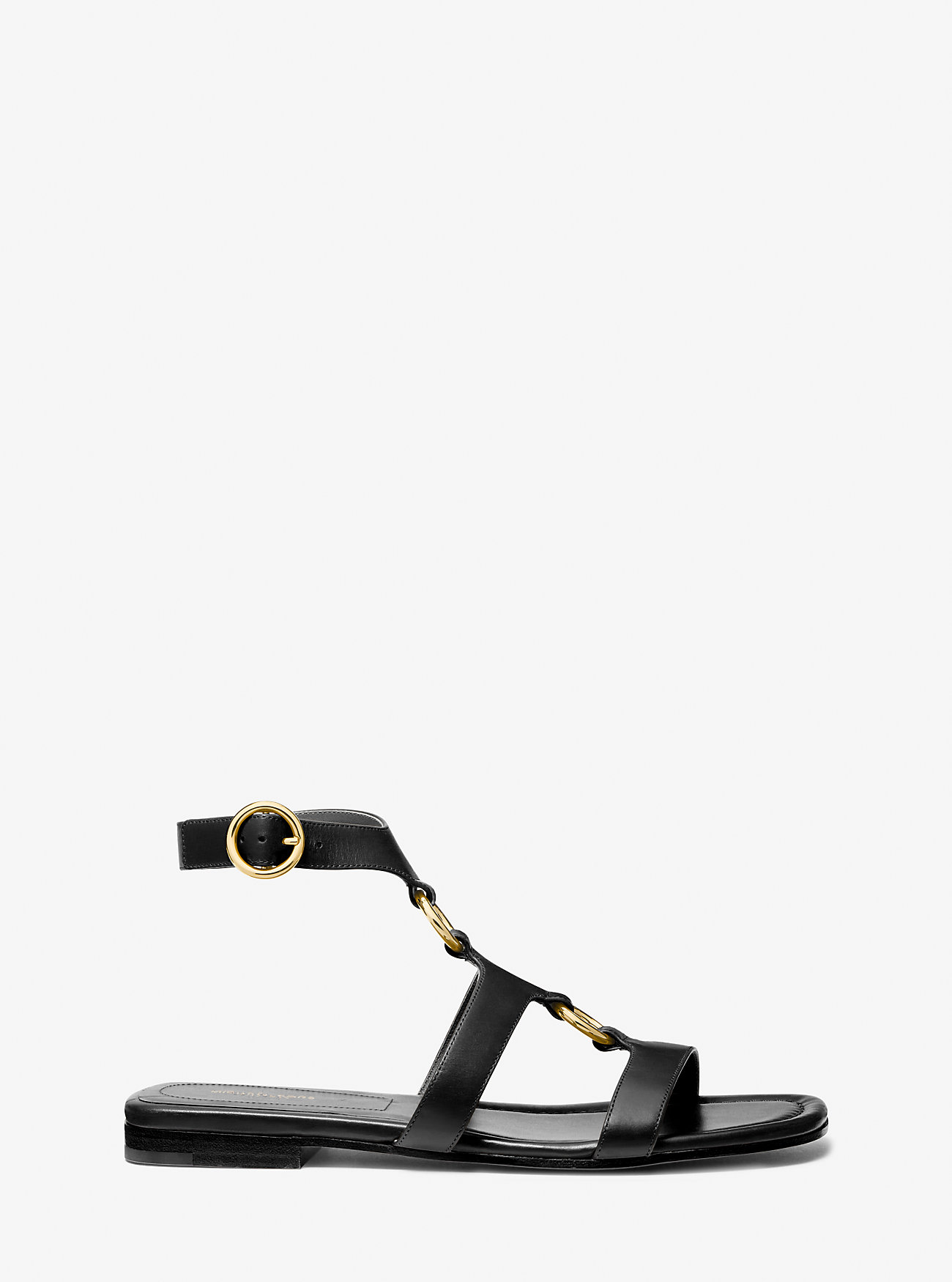 Dusty Ring Skinnsandaler - SVART