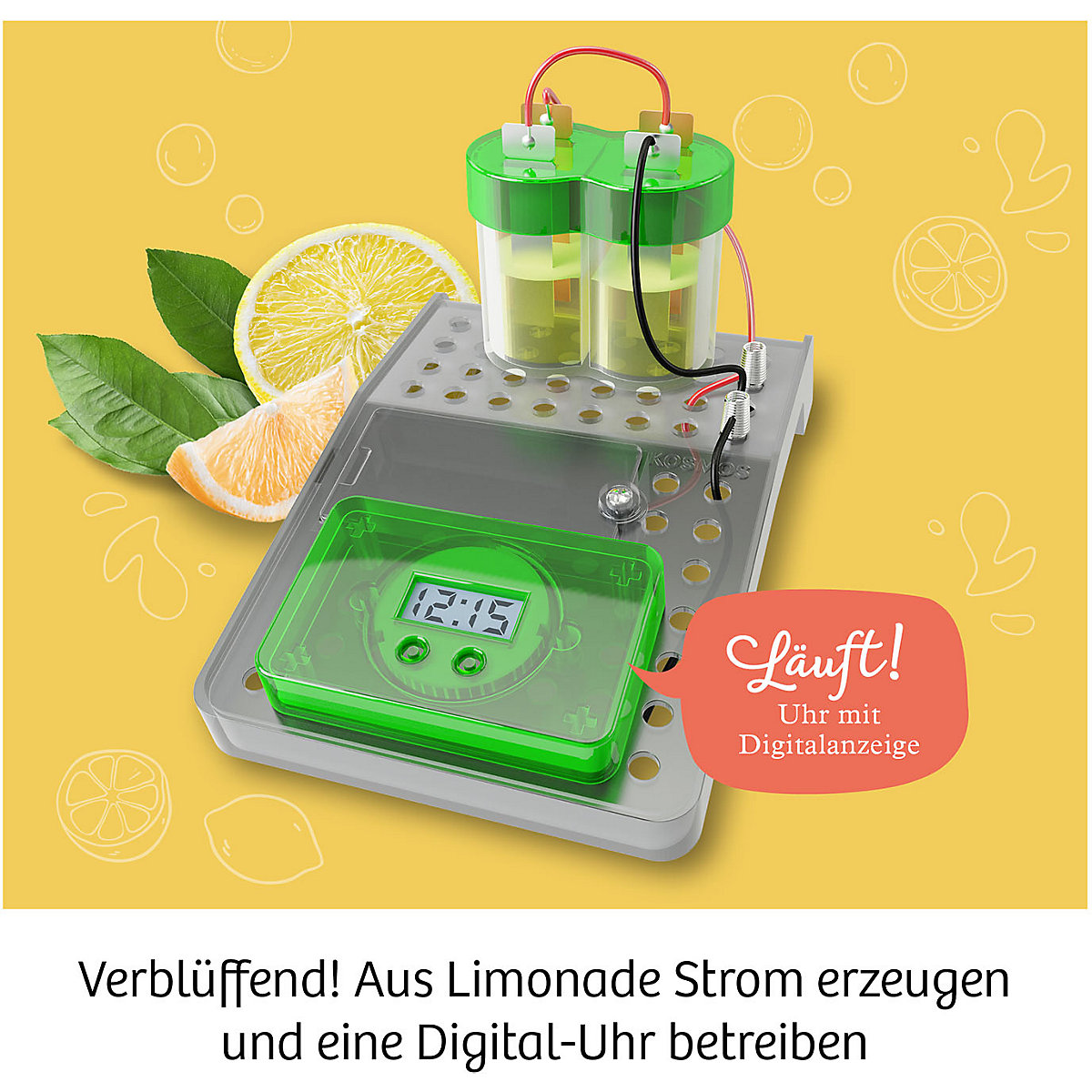Mitbringexperiment Limo-Uhr - Erzeuge Strom aus deiner Limonade