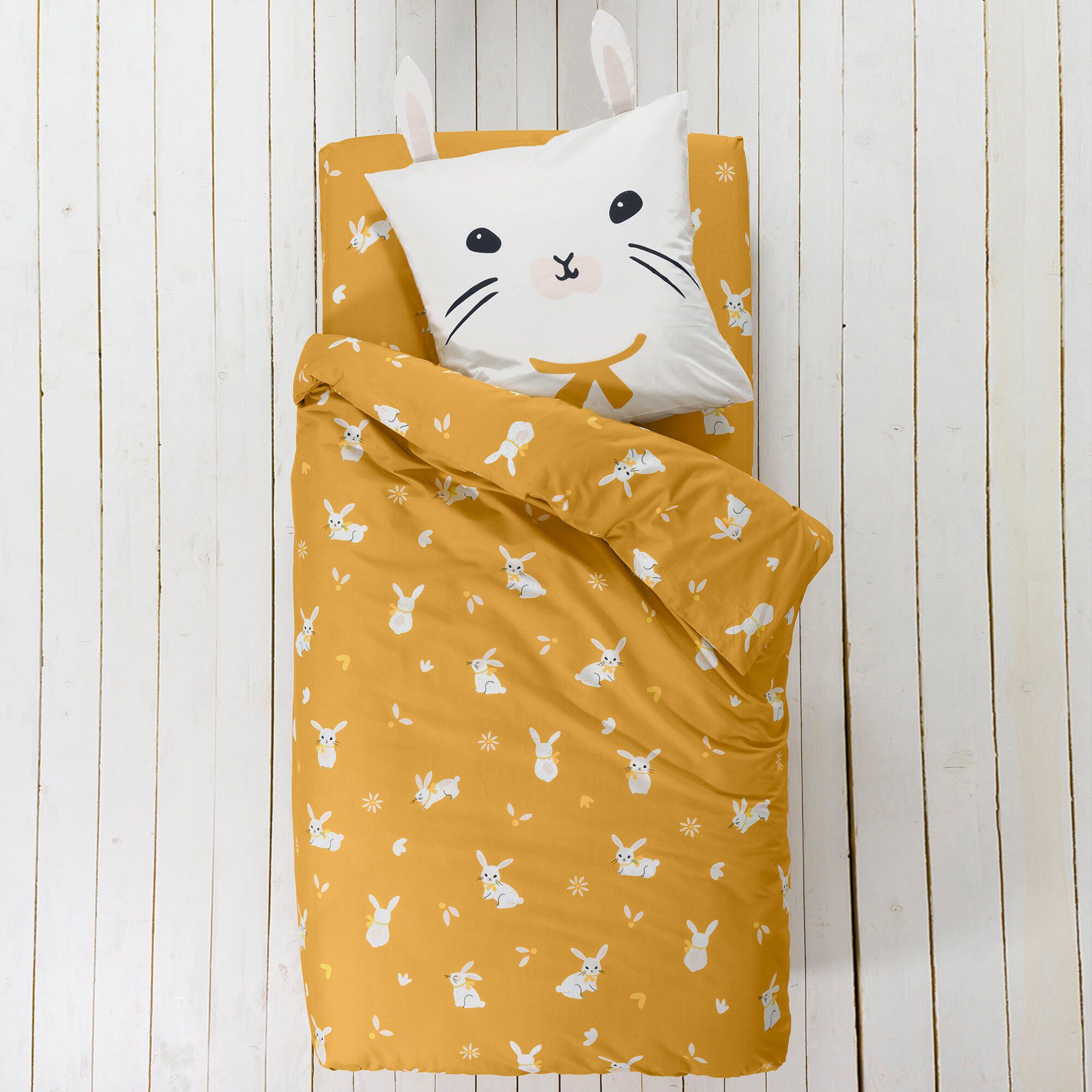 Linge de lit enfant imprimé Lapinou 1 personne