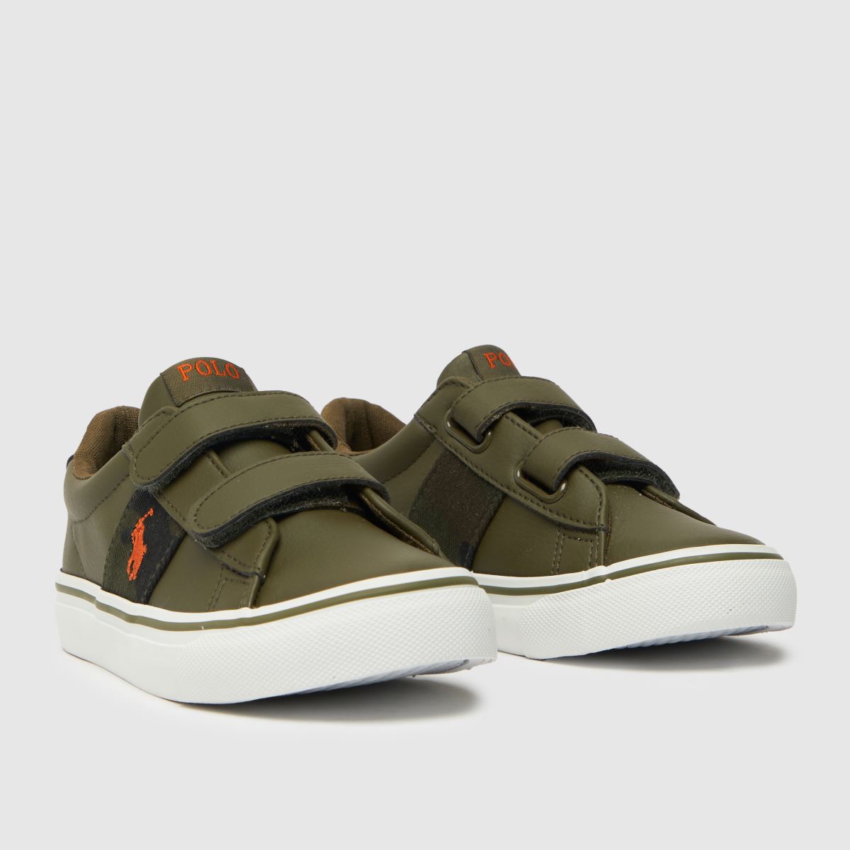 Polo Ralph Lauren khaki Sayer Pojkar Småbarnssneakers