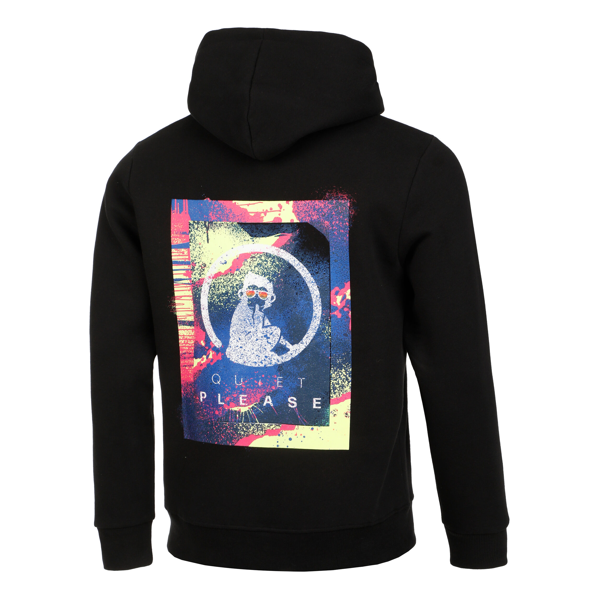 Flashy Backprint Hoody Herren - Schwarz, Mehrfarbig