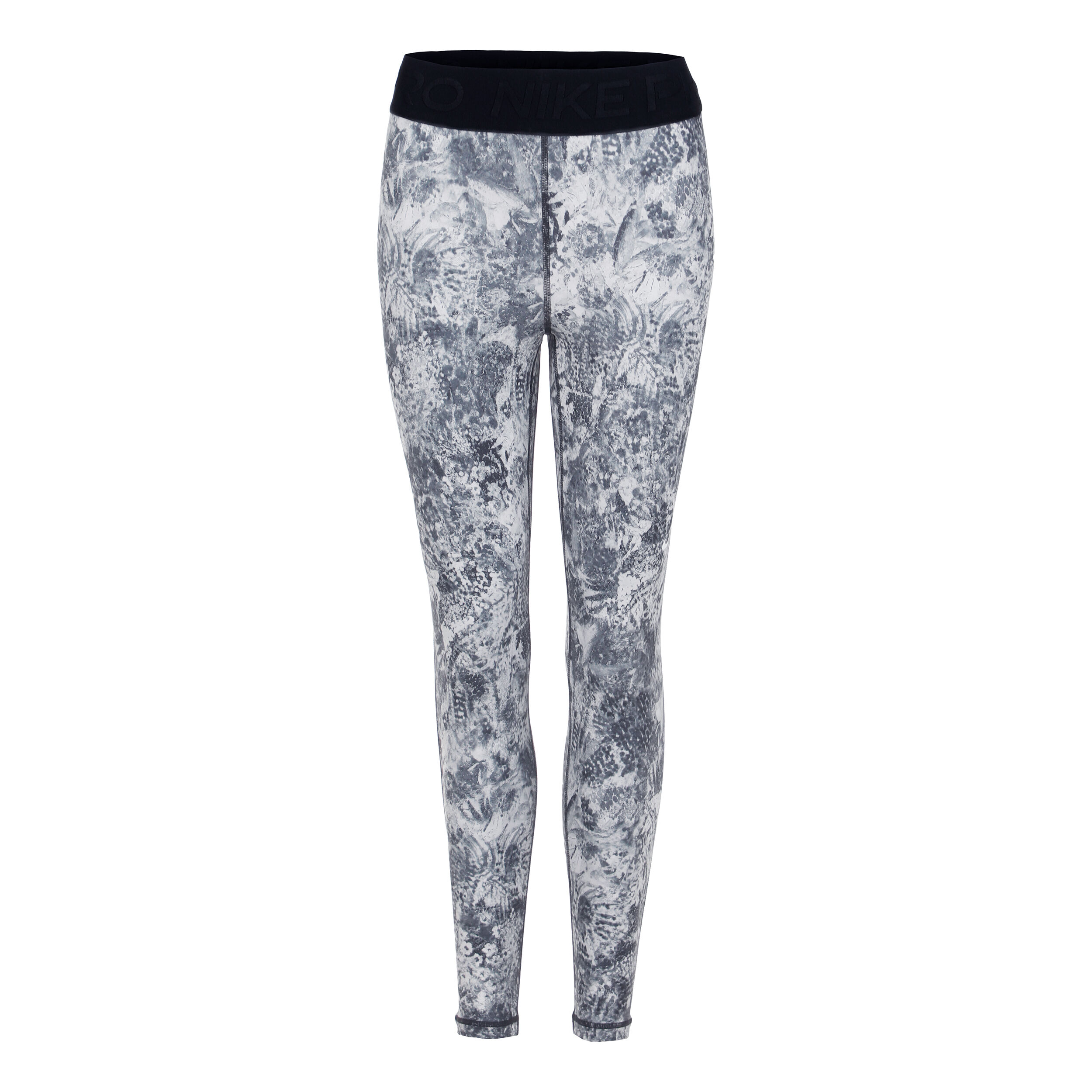 Dri-Fit Performance Mid Rise All Over Print Tight Damen - Weiß, Schwarz
