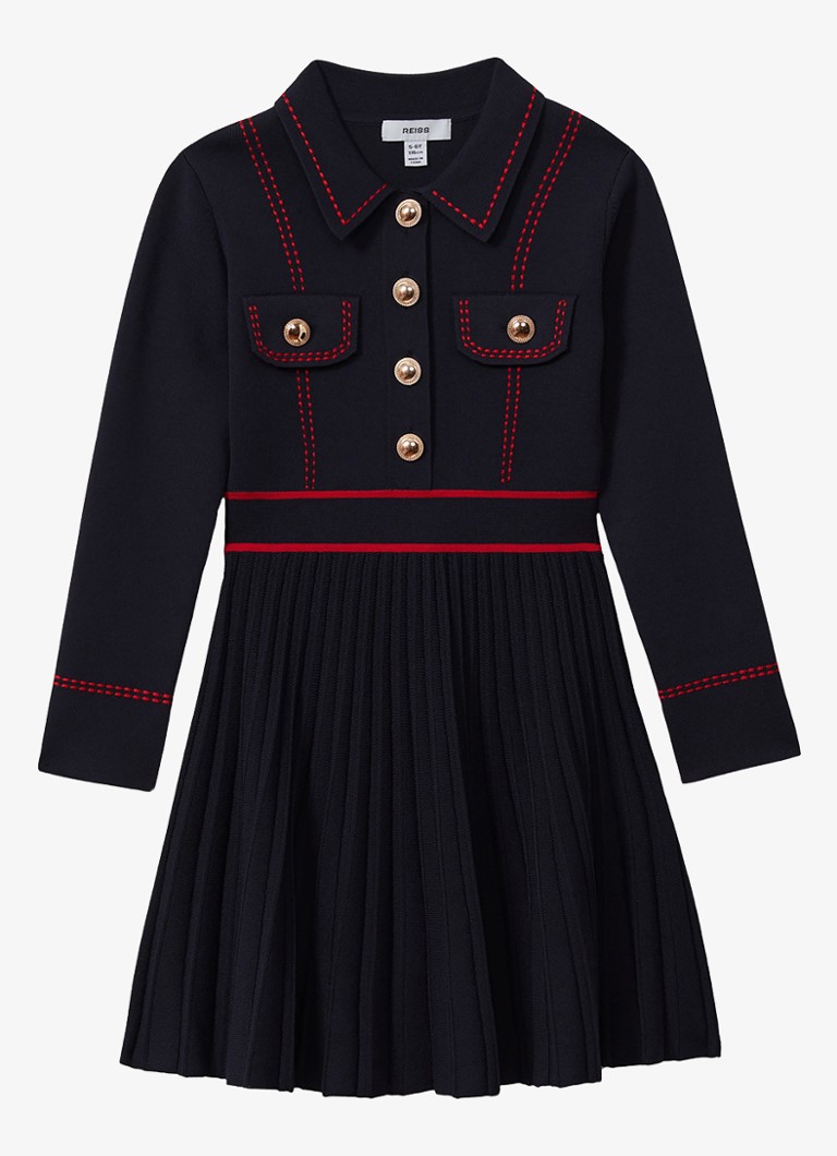 Rochie bluză Reiss Sapna din material tricotat fin, cu buzunar la piept.