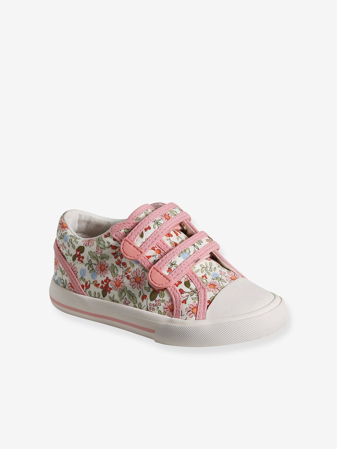 Vertbaudet Mädchen Klett-Sneakers, Anziehtrick - jeansblau