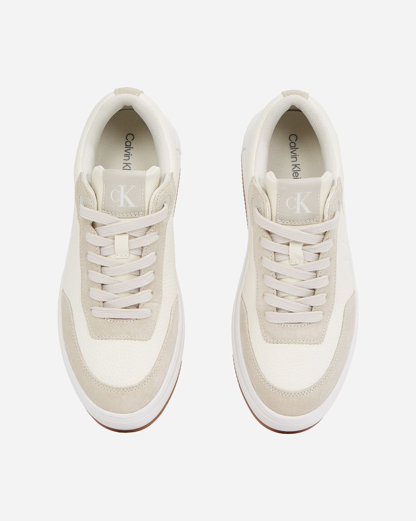 Calvin Klein Jeans Bold Flatf Low Lace sneakers in maat W YW0YW01797-0LH