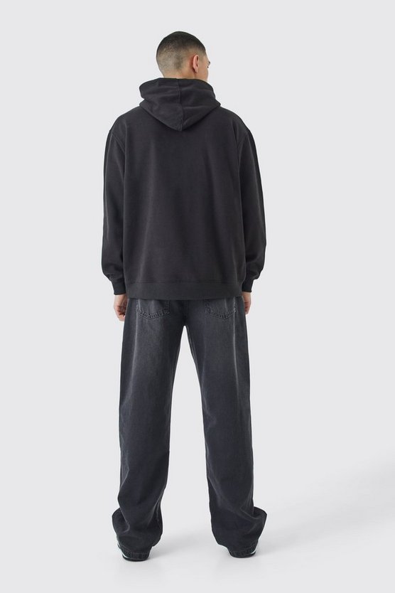 Oversize Hoodie mit Homme Graffiti-Print