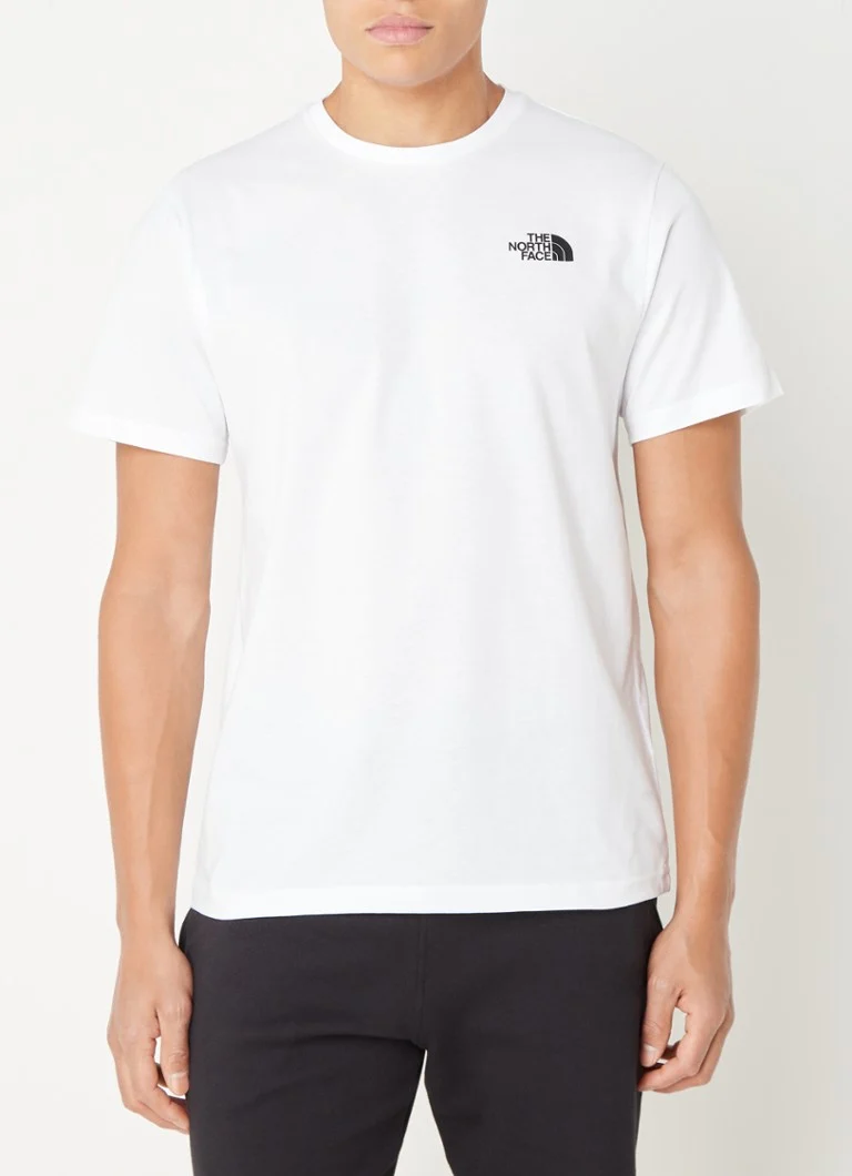 The North Face  T-shirt met logo- en backprint