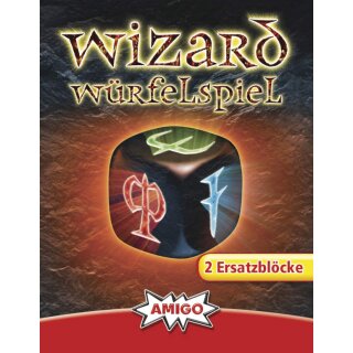 Ersatzblöcke für Wizard Würfelspiel (2 Stck) (DE)