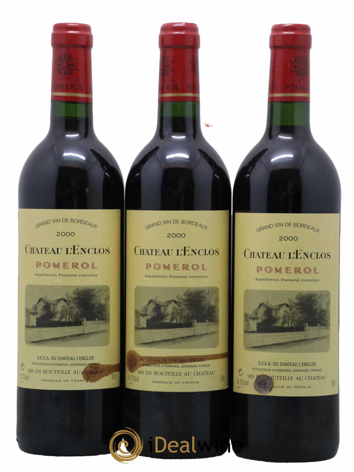Château l'Enclos  2000 - Lot de 6 Bouteilles