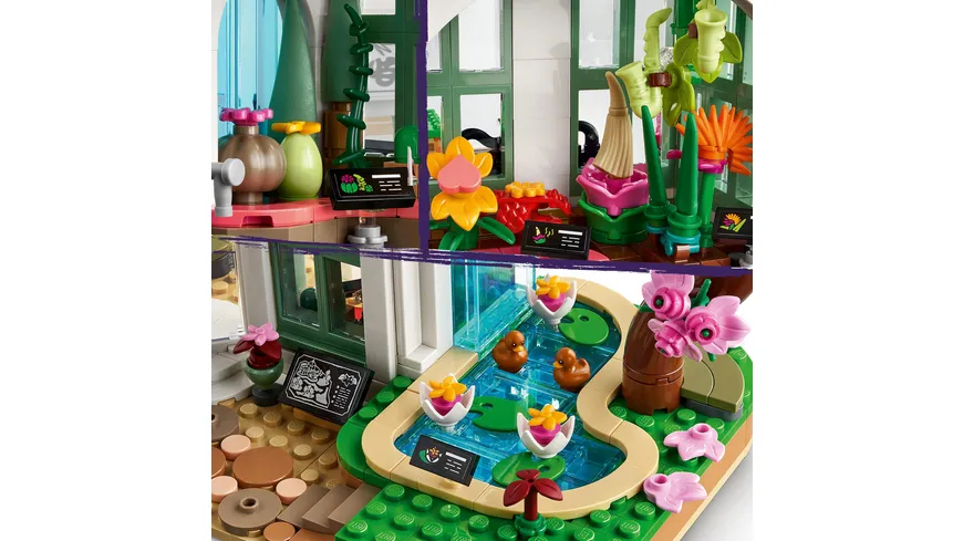 LEGO Friends 41757 Botanischer Garten Modell-Bausatz mit Blumen