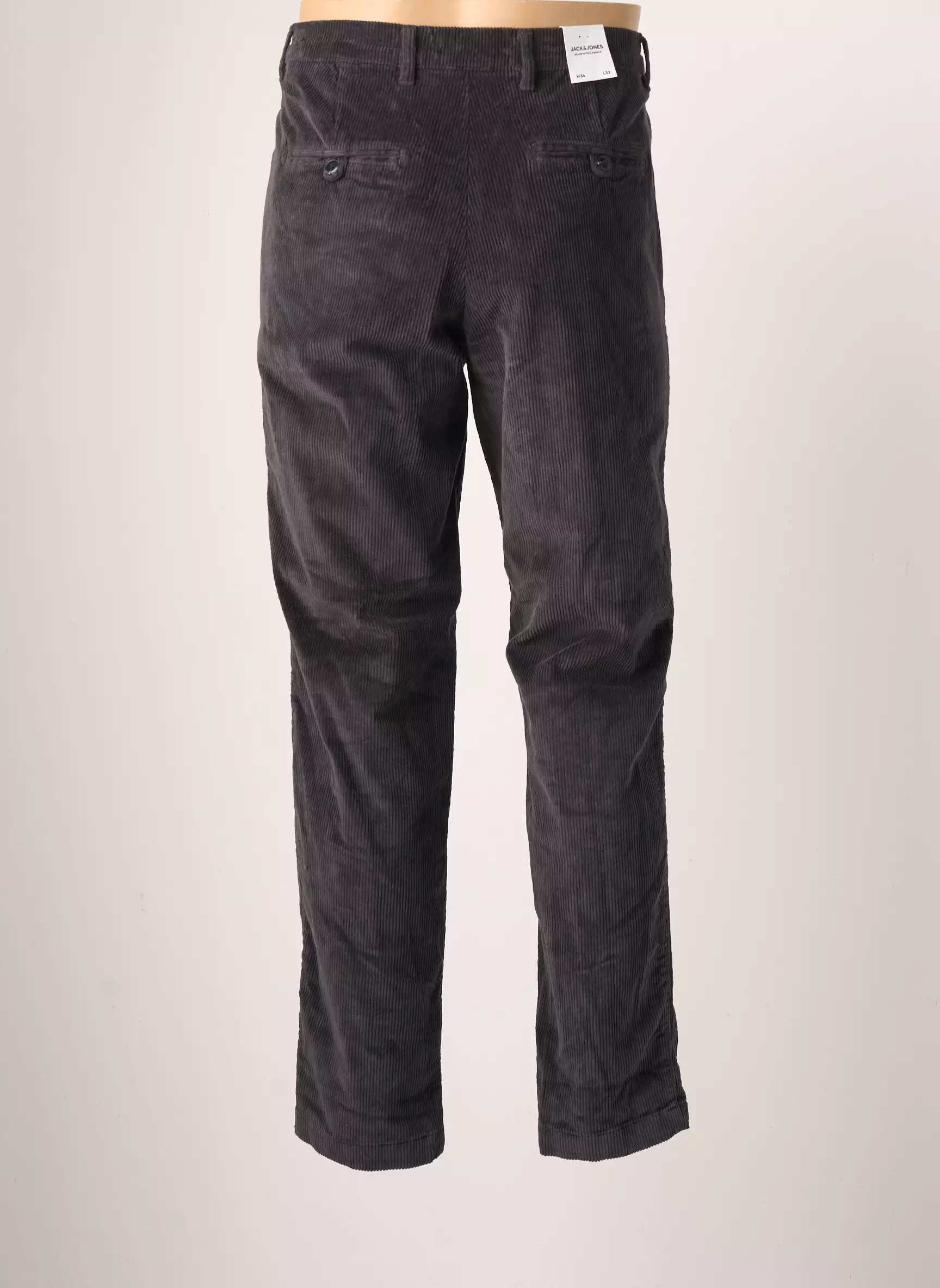 Jack Jones Pantalons Chino Homme couleur gris