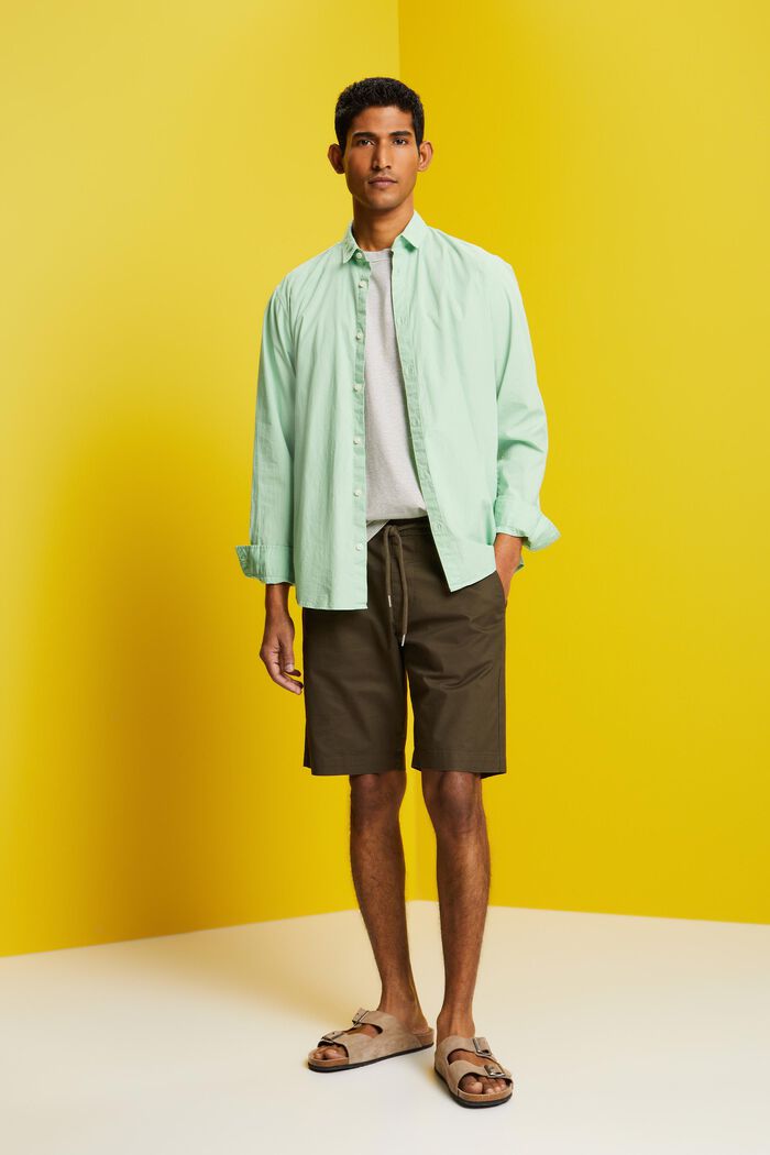Shorts aus Baumwolltwill
