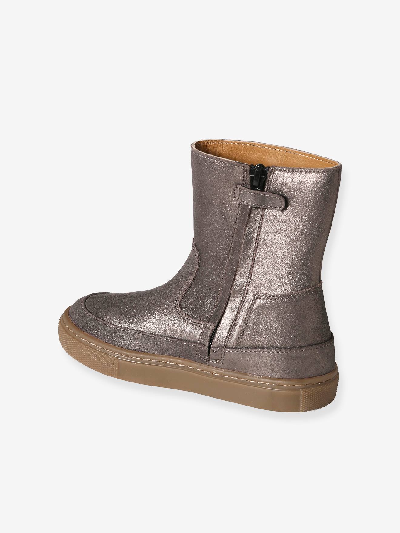 Vertbaudet Mädchen Stiefel mit Reißverschluss - bronze